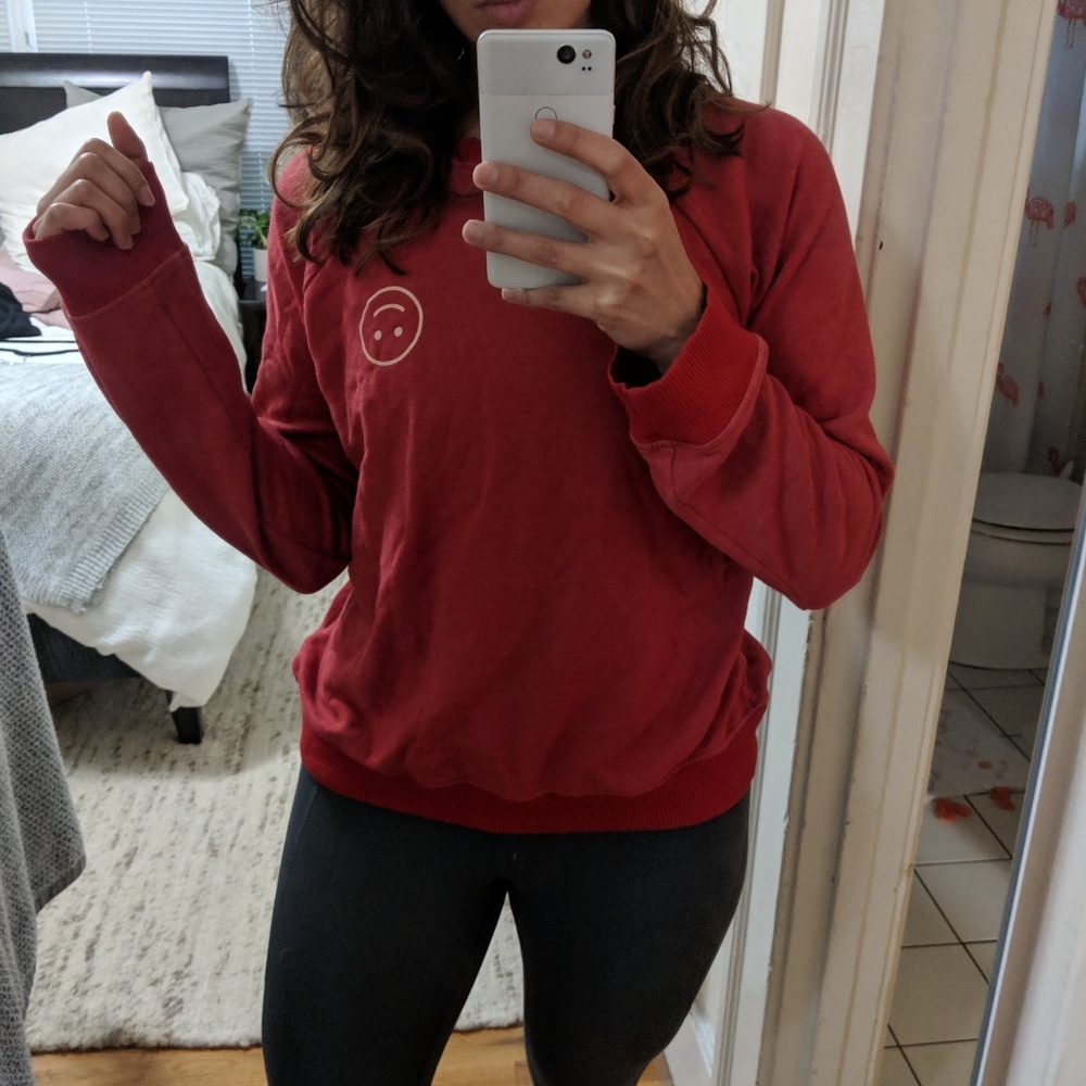 ban.do Upside-down Smiley Sweatshirt
